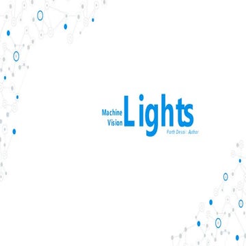 Machine Vision Lights