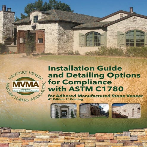 Installation Guide and Detailing Options for Compliance with ASTM C1780
