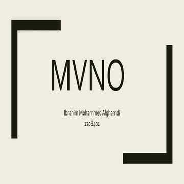 MVNO Mobile virtual network operator 