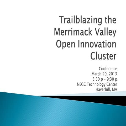 MV open innovation cluster conference handout