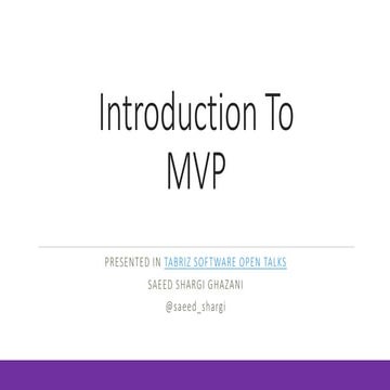 Introduction to WPF and MVVM
