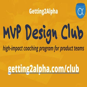 MVP Design Club - VIP coaching program for innovative product teams