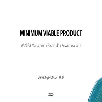introduction to Minimum Viable Product for Business of Design | PDF