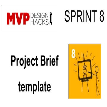 Mvp design hacks product brief template