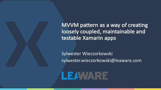 Mvvm Pattern in Xamarin - MvvmCross and Xamarin.Forms