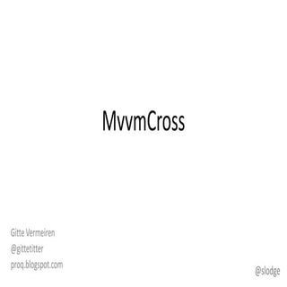 Mvvm crossevent basics