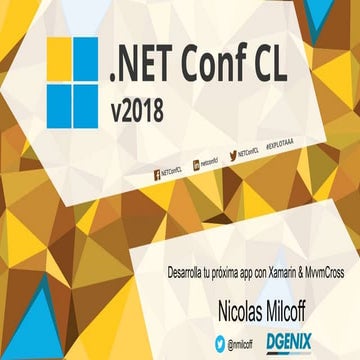 Desarrolla tu próxima app con Xamarin & MvvmCross