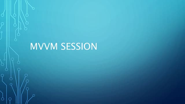 Mvvm basics
