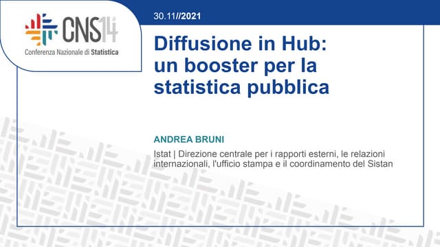 14a Conferenza Nazionale di Statistica