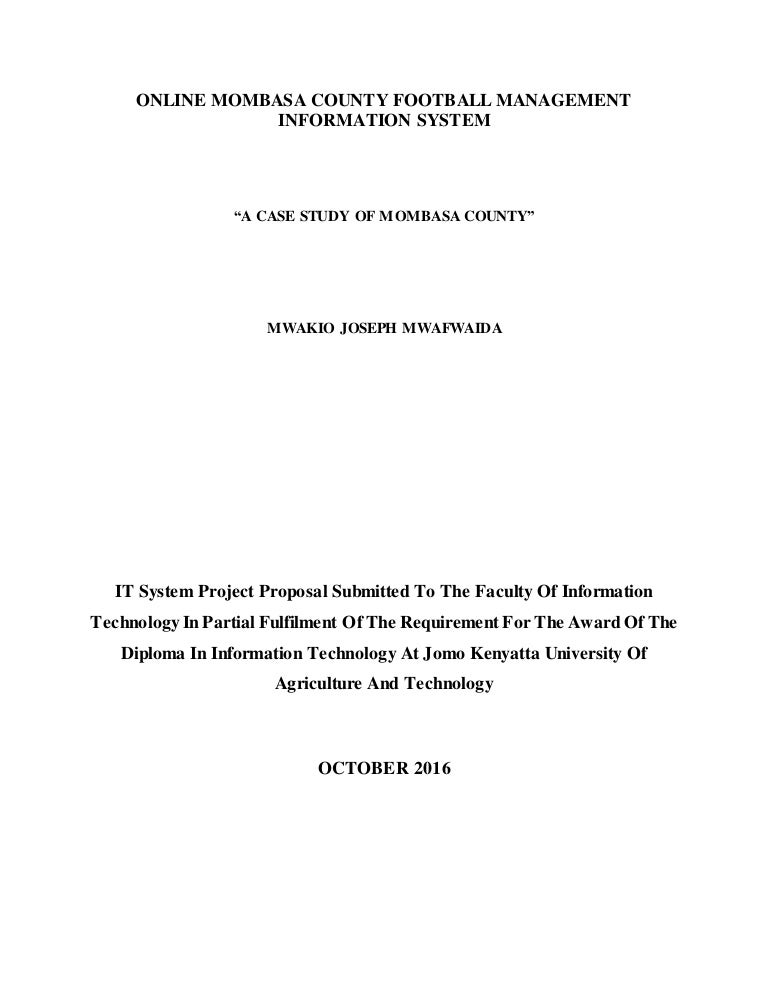 Online Mombasa County Information Management System