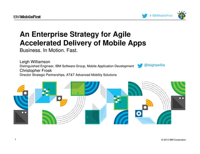 Mobile World Congress 2013 IBM-ATT Session