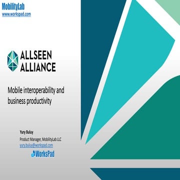 MWC Mobile Interoperability and Business Productivity (Yury Buluy)