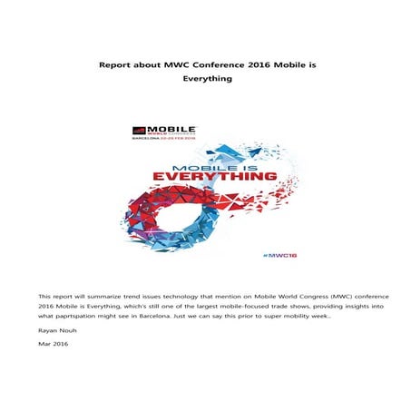 Mwc report 2016