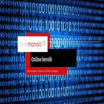 Presentatie Bart Manders MWG Themamiddag 'het meten van videocontent'