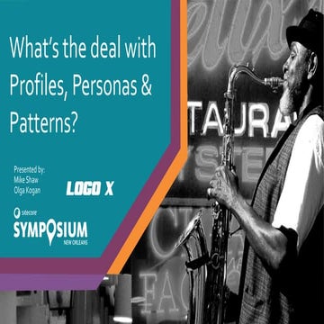 What’s the Deal with Profiles, Personas, and Patterns?