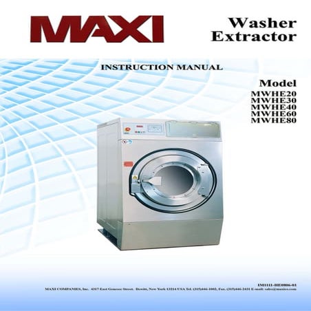 LG Commercial Washing Machine User Manual | PDF