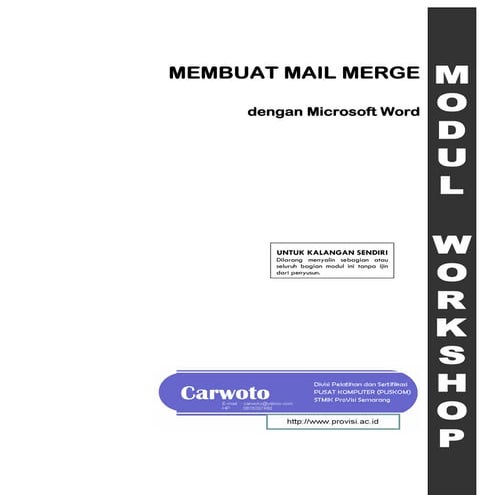 Membuat Mail Merge dengan Microsoft Word