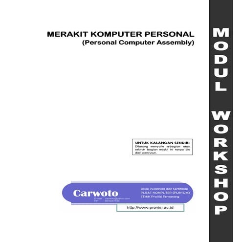 Merakit Komputer Personal (Personal Computer Assembly)