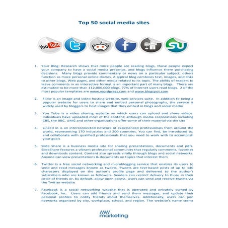 Mwm Top 50 Social Media Tools