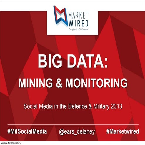 Big Data for Defense and Security | PDF