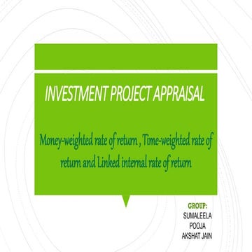 calculate the rate of return for investm