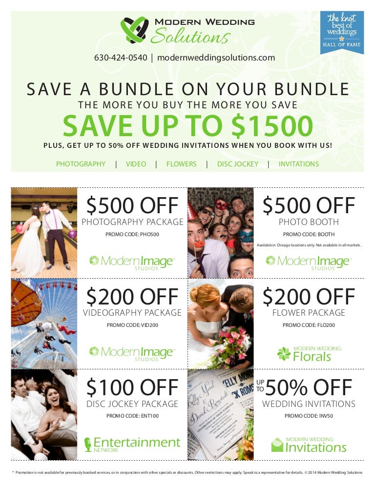 Modern Wedding Solution Coupon Book
