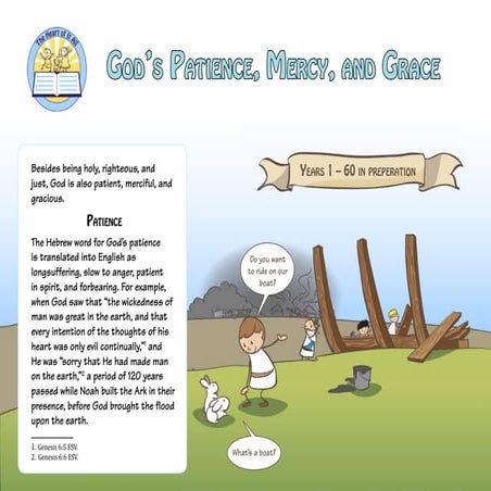 God's patience, mercy, grace