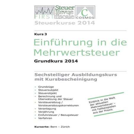 Einführung in die Mehrwertsteuer