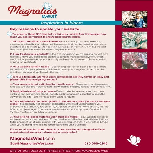 MW top 7 website tips