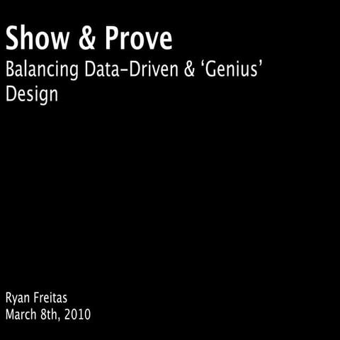 Data-Driven Design (MX '10)