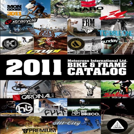 MOTOCROSS INTERNATIONAL LTD 2011 BIKE & FRAME CATALOG