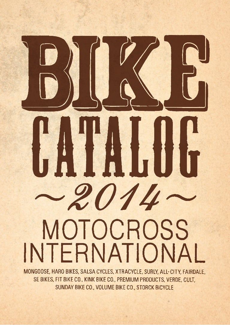 Motocross International Ltd 14 Bike Catalog