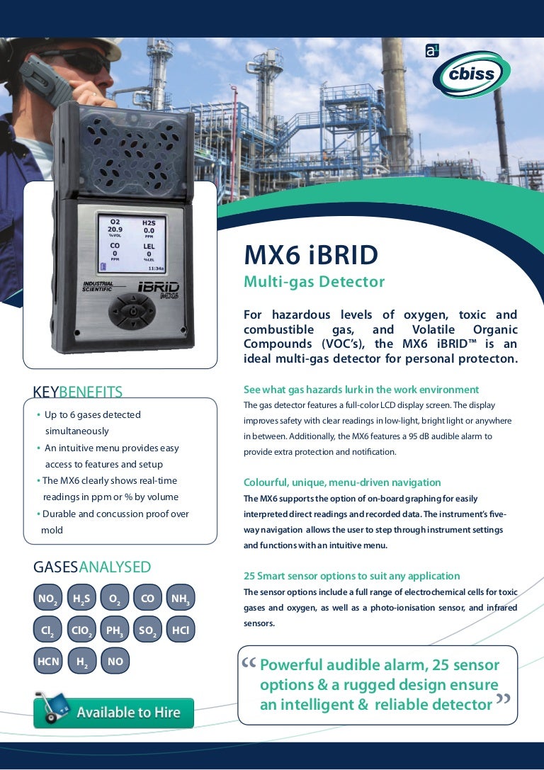 Mx6 ibrid Gas Detector
