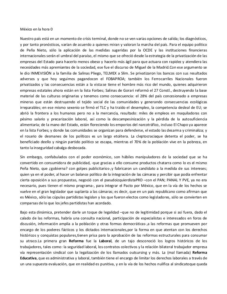 México en la hora 0
