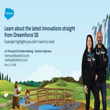 Learn about the latest innovations straight from dreamforce'18