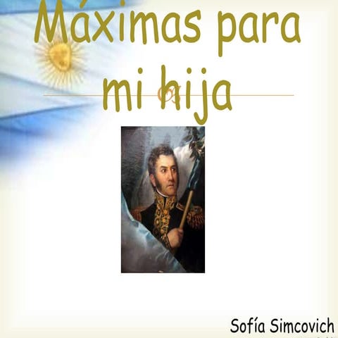 Máximas para mi hija | PPTX