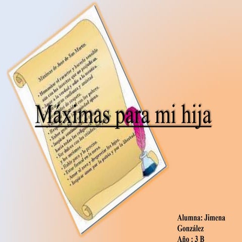 Máximas para mi hija ...