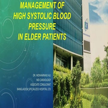 Management  of systolic  hypertension