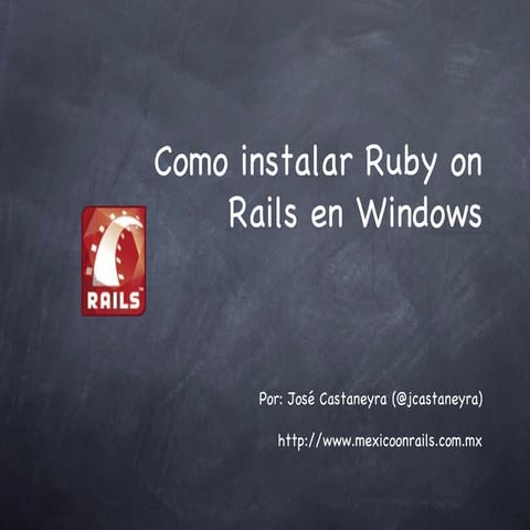 Instalando Rails en Windows