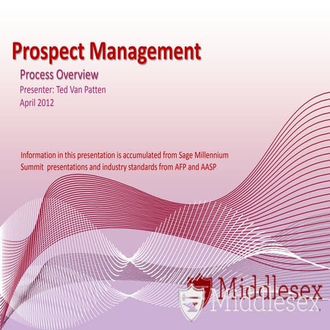 Mx prospect management and millennium process