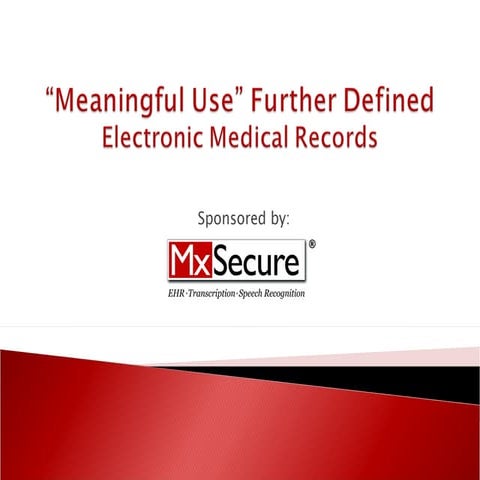 Electronic Medical Records - MxSecure