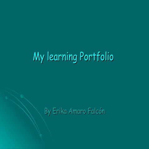 MY LEARNING PORTFOLIO 