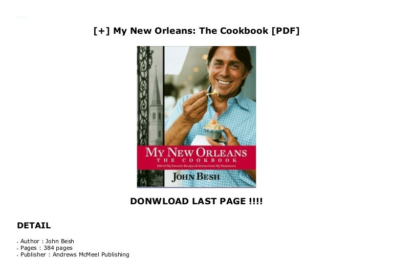 My New Orleans The Cookbook Pdf