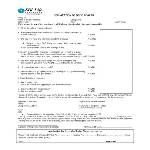 Revival hd form no-680 | PDF