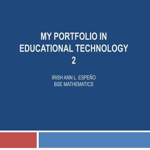 My Portfolio in EdTech2