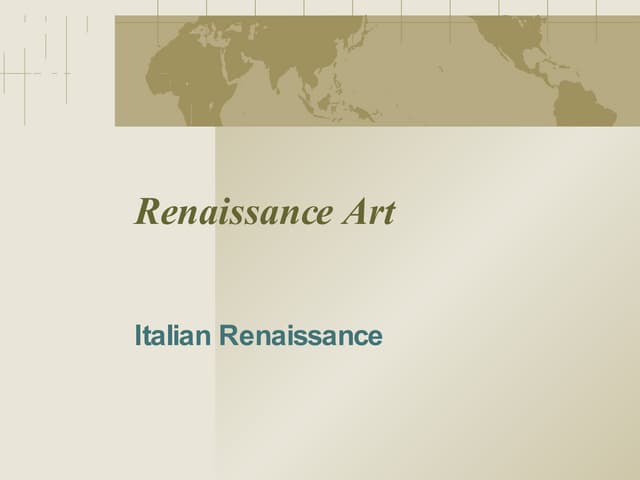 Italian Renaissance Art