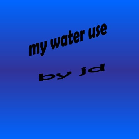 my water saving project