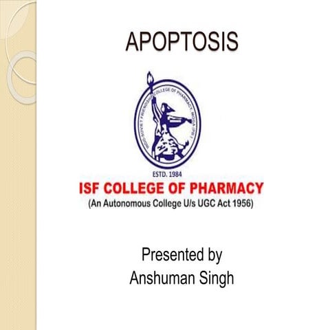My 1st ppt apoptosis