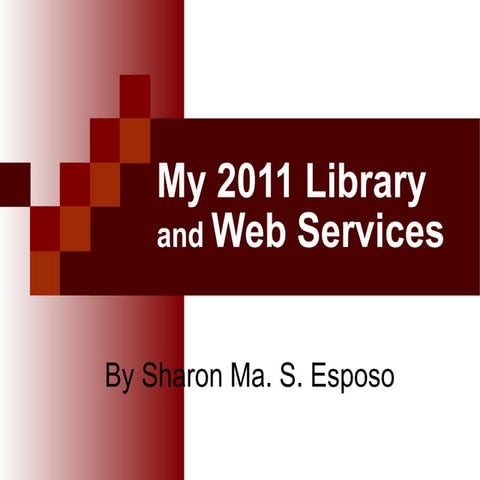 My 2011 library and web services