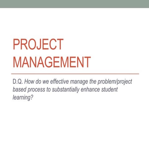 Project management | PPTX